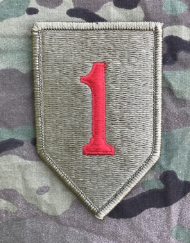US Army 1st Infantry Division BIG RED ONE Multicam Scorpion OCP Klettpatch